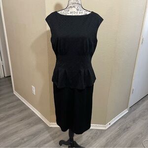American Living Black Textured Dress